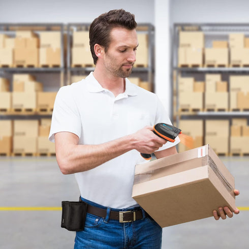 Tera Universal Barcode Scanner Holster Portable Handheld Bar Code Reader Carrying Case with Metal Belt Clip Hook