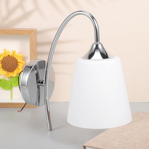 BESPORTBLE Contemporary Clear Wall Sconce Bedroom Light Fixture Creative Ceiling Lamp Warm Energy-Saving Decorative