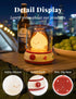 Dimming, Christmas Flame Night Light, Cute Night Light with White Noise, Rechargeable Portable Small Table Lamp, Best