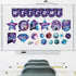 VABAMNA 28Pcs Bulletin Board Decorations Space Motivational Posters Science Classroom Decor Welcome Galaxy Inspirational Poster Cutouts for Teachers School Office Home Supplies Door Wall Decor