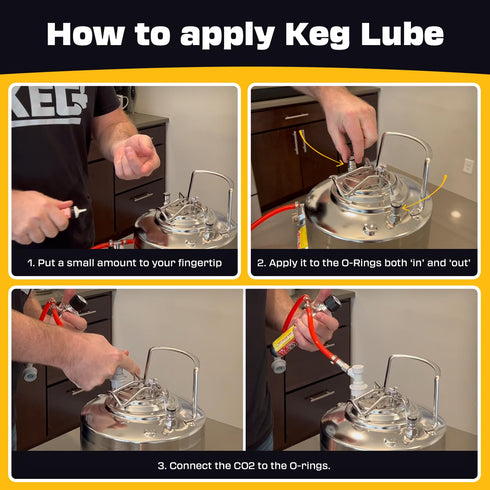 1oz Food-Safe Waterproof Keg Lubricant for Draft Systems