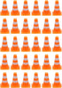 Kisangel Mini Traffic Cones and Road Signs Set for Kids 30 Pcs