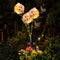 Solar Daisies Flower Stake Lights for Yard Decor, 42 LED Outdoor Waterproof