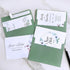 Winlyn 100 Pcs Sage Green A7 Invitation Envelopes 5 1/4 x 7 1/4 Square Flap Envelopes Self Seal