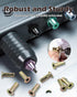 AOKLIT 100Pcs 1/4-20 Pre-Bulbed Multi-Grip Rivet-Nuts, Rivet Nut Steel Shank, Plus Nut Color Zinc Plated Flat Head