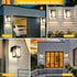 2 (2 Pack) Greluna Solar Motion Sensor Lights, Solar Lights with Modes & Waterproof, Dusk to Dawn Glass Outdoor Wall