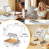 HUMANCOZY Counter, Book Stand with Storage, Book Holder for Reading Hands Free, Wooden Cookbook Stand for Kitchen