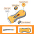 Set, 3 Pack, Set 50 30 Bates- Razor Blade Scraper Razor Scraper with Extra Plastic & Metal Blades, Window Scraper Tool