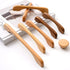 KOVNISE 2 128mm) PCS Cabinet Pulls Solid Wood Dark Walnut Pulls Beech Original Wood Color Simple Modern Style