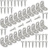 MangoOrder 20 Pack 90 1x1x0.6 Inch Degree Bracket, Stainless Steel Corner Braces with Screws, Heavy Duty L Bracket
