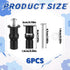 BOHUIZ 6 Pack Toilet Seat Hinge Bolt Screws, Metal Toilet Seat Bolts Stainless Expanding Rubber Seat Cover Screws