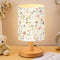 VIHOSE Wildflower Kids Table Lamp for Bedroom Kids Bedside Lamp with Linen