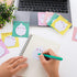Cute Animal Self Stick Notes, 8 Pack Kawaii Rabbit Sticky Notes, Cartoon Memo Pads for Students Home Office Gifts