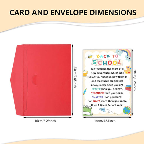Frvyherz 3rd 5th 6th 1st Back to School Card for Kids Students, First Day of School Card for Daughter Son, Back