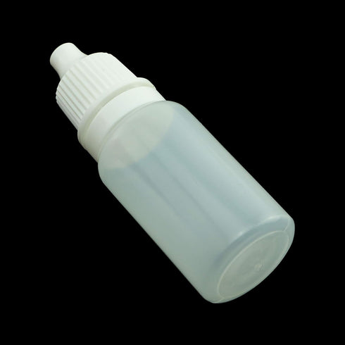 Eye Liquid Dropper, 50PCS 10ml White Empty Plastic Squeezable Dropper Bottles with Caps