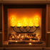 9 Homemory Pcs Flameless Candles with Embedded Star String Fairy Lights, Battery Operated Candles, LED Candle, Fake