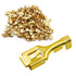 Baomain 1/4 inch Female Spade Quick Splice Crimp Terminals, Non Insulated, Pack of 100