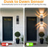 futxnziey 1 Pack Dusk to Dawn Outdoor Wall Lights, Modern Black Exterior Wall Sconce, Waterproof Aluminum Up and Down