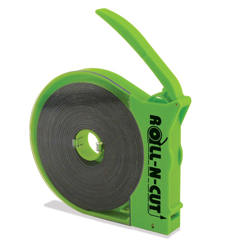 Master Magnetics Roll-N-Cut Dispenser with Flexible Magnet Tape Roll, 1/16" Thick, 1/2" Wide, 15' Length