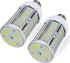 2 Pack 400W Equivalent LED Corn Light Bulb, 6000 Lumen 50W Super Bright E26/E27, 5000K Daylight White