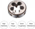 uxcell Die Stock Handle Wrench Set, Adjustable Wrench Hand Tool, M16 x 2 Threading Round Die, 38mm Holder