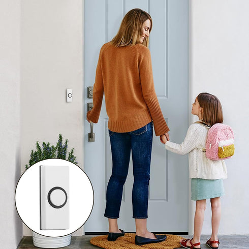 STDEV Wall Mounted Doorbell Switches With Screws Round Doorbell Push Button Replacement Hard Wiring Press Button
