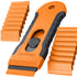 Plastic Razor Blade Scraper with 15 Extra 1.5" Blades, Cleaning Tool for Stickers, Labels, Paint