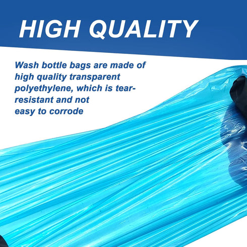 250pcs Tattoo Bottles Bags with 2pcs 250ml Tattoo Wash Bottles, Disposable Squeeze Bottle Sleeves for Tattoo Kits