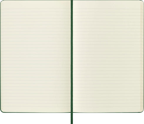 Moleskine Classic Notebook, Hard Cover, Large (5" x 8.25"), Ruled/Lined, Myrtle Green, 240 Pages