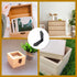 Auvotuis 30Pcs Nails(2.2 0.69inch, Antique Corner Protectors Decorative Metal Right Angle Box Corner Cover Guards