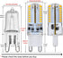 JAUHOFOGEI G9 Bulb, 25 Bulbs 120V 3W 250 3000K, T4 Pack 6 YOUKE Lighting LED Watt Glass Halogen Light Replacement, AC