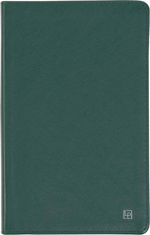 Classic Leather Notebook Journal, Softcover, Racing Green, Large (5.4" x 8.5"), 234 Ruled Pages