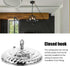 5.9 Inch Chandelier Mounting Kit, Heavy Duty Iron Ceiling Canopy Plate with Closed Hook Redesigned Bow Bracket, Vintage