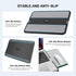 AboveTEK Portable Laptop Lap Desk w/Retractable Left/Right Mouse Pad Tray, Non-Slip Heat Shield Tablet Notebook