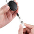 Clear ID Badge Holder Strap, Plastic Badge Strap with Snap and Eyelet Vinyl Clips for Card Holder (50 Pieces)