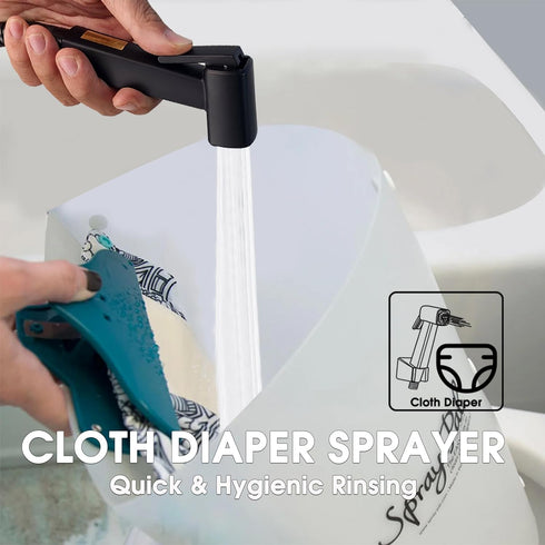 Set, Handheld Bidet Sprayer for Toilet, Lockable Push Button, High Pressure Bathroom Sprayer, Cloth Diaper & Personal