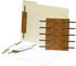 Smead Self-Adhesive Metal Fastener, Reinforced, 2" Capacity, Brown, 100 per Box