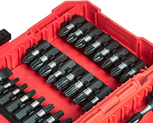 Amazon Basics 42-Piece Impact Screwdriver Bit Set, Phillips, Slotted and Torx, One Size