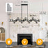 Yeeqiozr 12cm(4.7") Shades(1 Pack), Lighting Fixture Replacement Globes Smokey Black Glass Lamp Ideal