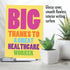 NobleWorks Thank You Card for Healthcare Workers, Gratitude for Hospitals, Doctors, Nurses - C3722TYG