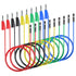 Goupchn Stackable Banana Plug to Breadboard Female Jumper Wires, Soft Flexible Silicone Test Leads for Electrical