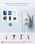 VINTAR UK Ireland Travel Plug Adapter, Type G with 1 USB C, 3 USB Ports, 2 Outlets for USA to England
