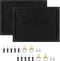 TORASO Cork Board Bulletin Board, 11“x14.5” - 2p Cork Boards for Walls with Pins, Eye Bolts, Screws