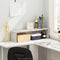 Furinno Classic 23-Inch Desk Organizer - Marble White Shelf Organizer Storage & Display Stand