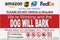 Do Not Knock or Ring Bell Leave Package Sign - The Dog Will Bark (Hang Sign)