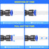 TAILONZ PNEUMATIC 60 pcs Straight Push Connectors, Plastic Quick Release Connectors for Air Line Fittings