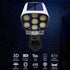 Outdoor Motion Sensor Solar Lights, 2000 Lumens 77 LEDs with Remote Controller, Waterproof Floodlights