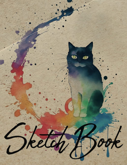 Sketch Book - House Cat: Notebook for Sketching, Drawing or Writing, 200 Pages, 8.5x11 (Premium Cover)
