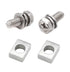 8-pack M6x16mm Motorcycle Battery Terminal Screws Bolts and Square Nuts 304 Stainless Steel