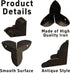 bociloy 24PCS 0.87" 0.87" Metal Box Corner Protectors, x Antique Bronze Triangle Edge Guard for Furniture, Cabinet